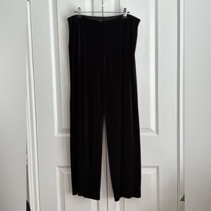 JJILL WOMENS, PANTS, BLACK VELVET, size large petite.
